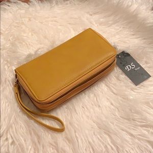 DS Bags Mustard Yellow Wallet/Wristlet